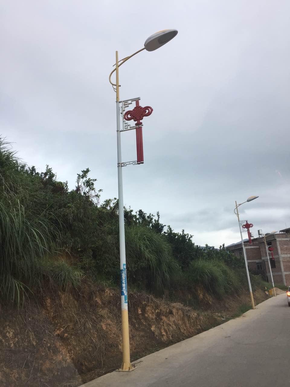 福建漳州48套led中國結(jié)路燈竣工，曬圖啦！